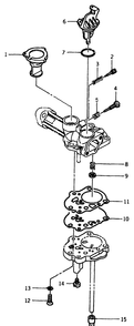Carburetor For 1.6 Horsepower Kawasaki Engine Diagram and Parts List for 8779-0-DPG850  Briggs and Stratton Generator